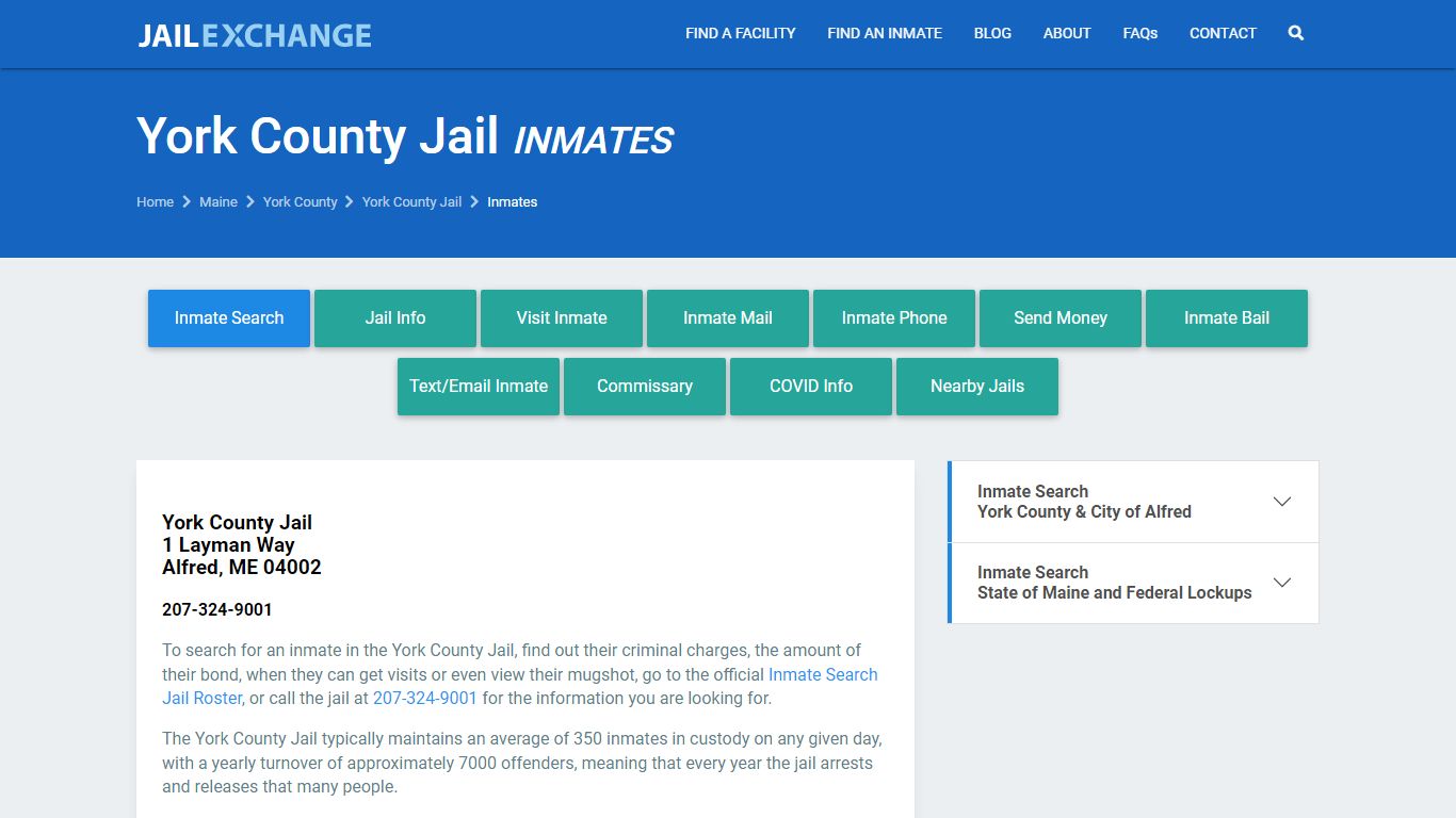 York County Jail Inmates | Arrests | Mugshots | ME